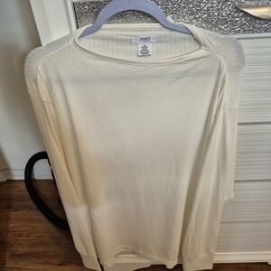 Jones New York Off-White Long Sleeve Top